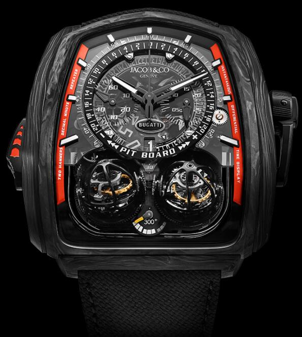 Replica Jacob & Co. Twin Turbo Furious Bugatti 300+ watch TT210.29.AB.AB.ABVEA price
